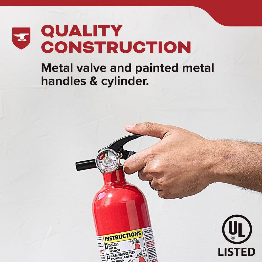 Kidde Home 1-A:10-B:C Class ABC 5 lb. Fire Extinguisher, FA110G (4)