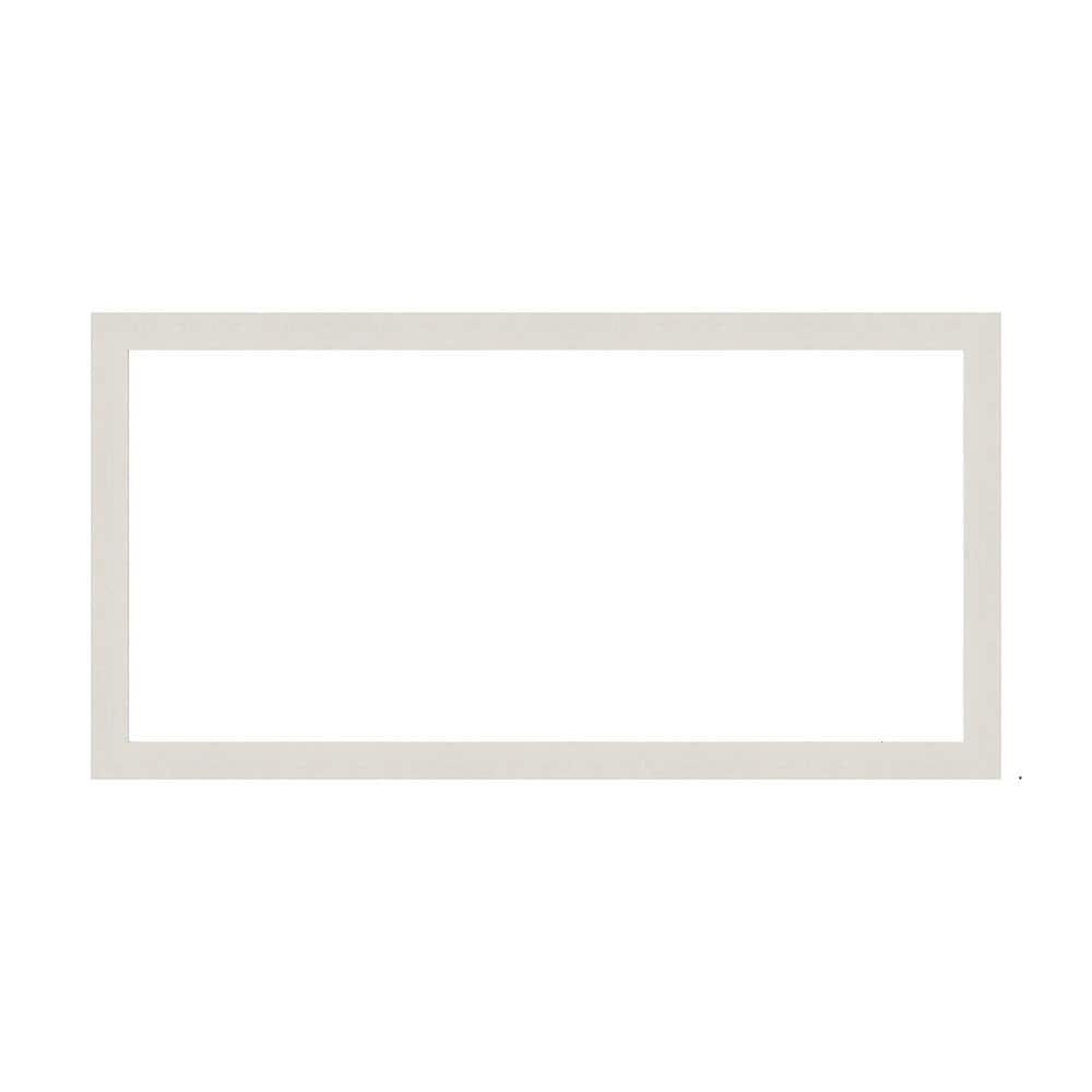 Amanti Art Mirror Makeover Rustic Plank White Narrow 49.25 in. W x 25.25 in. H Bathroom Mirror Frame Border Kit-Fits 48 x 24 mirror (1)