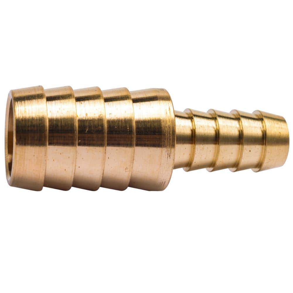 LTWFITTING 3/8 in. 5/8 in. I.D. Brass Hose Barb Reducer Splicer Fittings