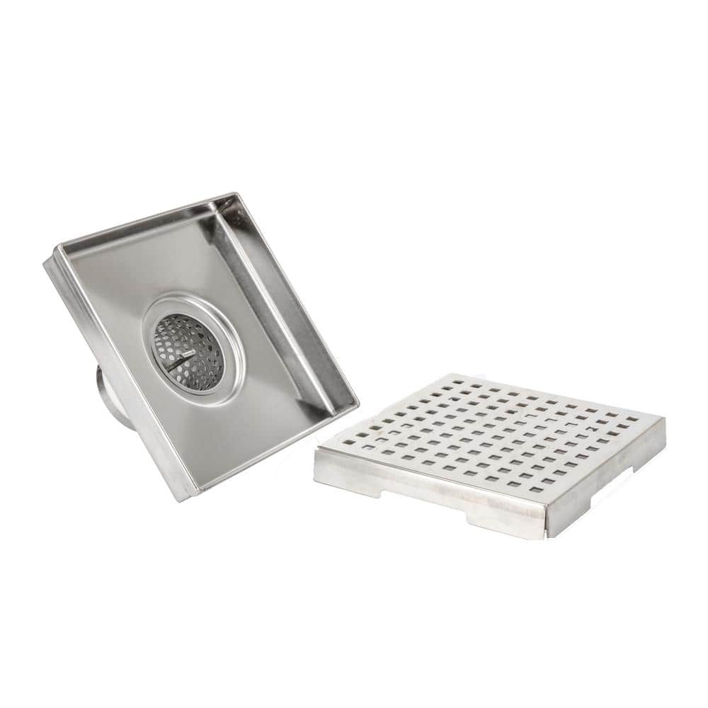 Innova 4 in. Square Pattern Grid Designer Square Drain (3)