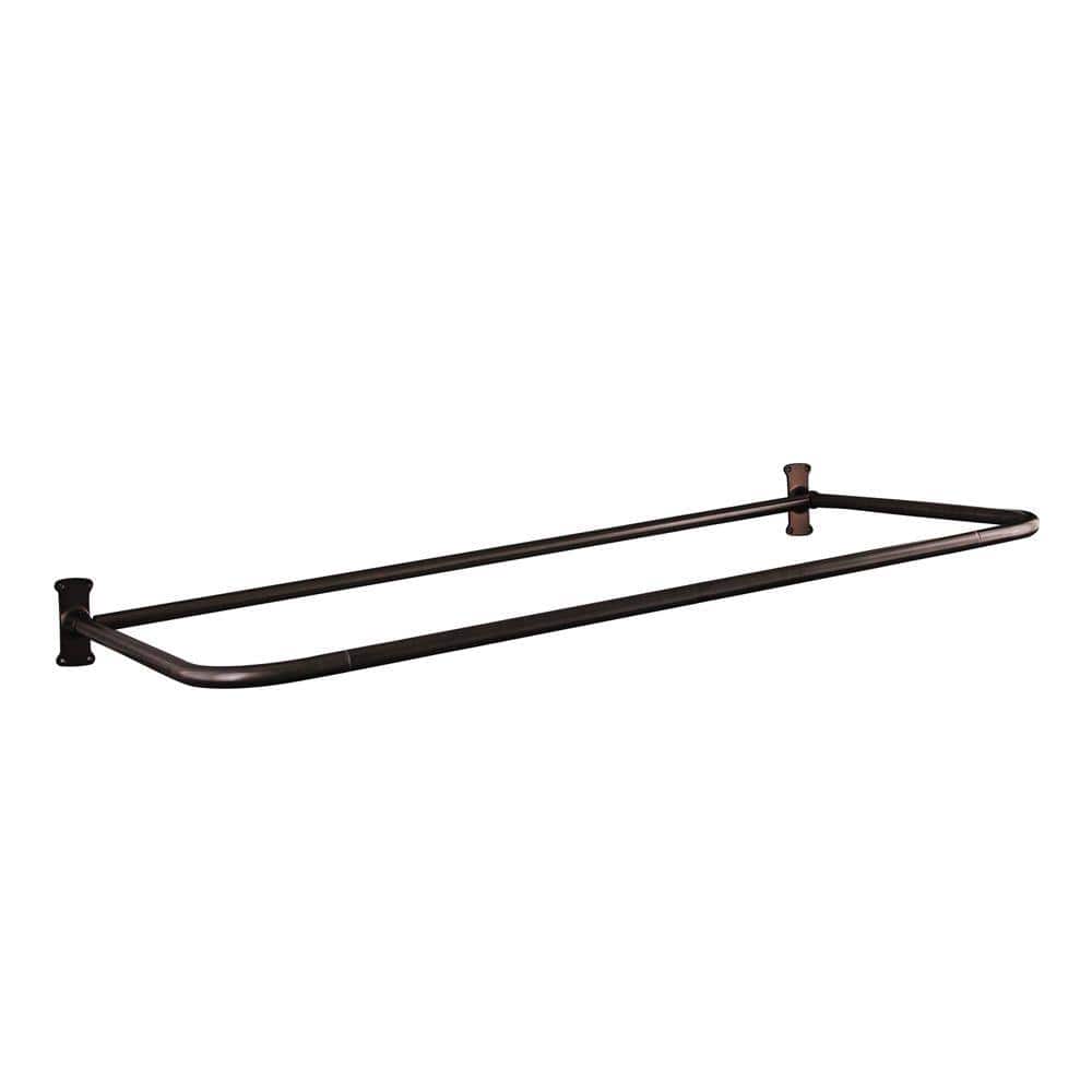 Barclay Products 60 in. D Shower Rod in Oil Rubbed Bronze