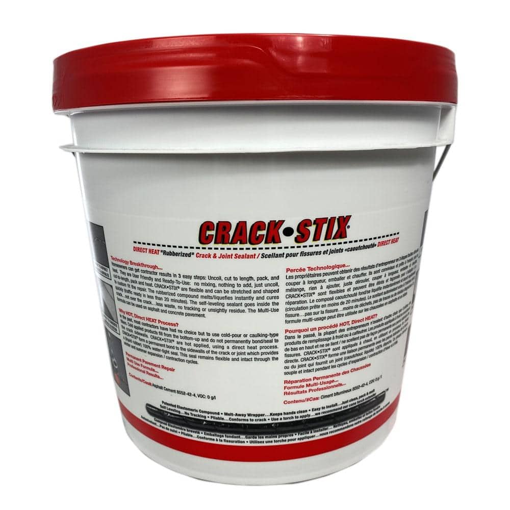 Crack-Stix 10 lb. 125 ft. Medium Black Permanent Blacktop Crack Filler (2)