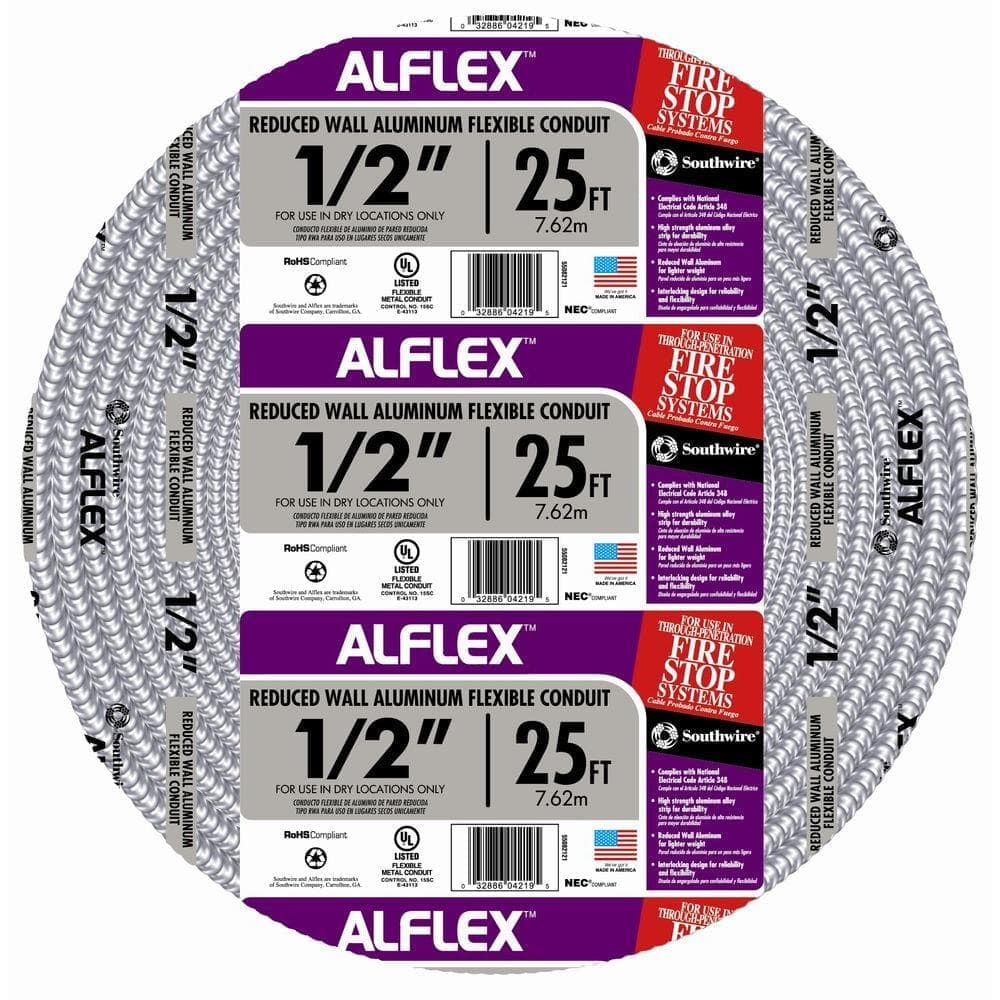 Southwire . Alflex RWA Metallic Aluminum Flexible Conduit