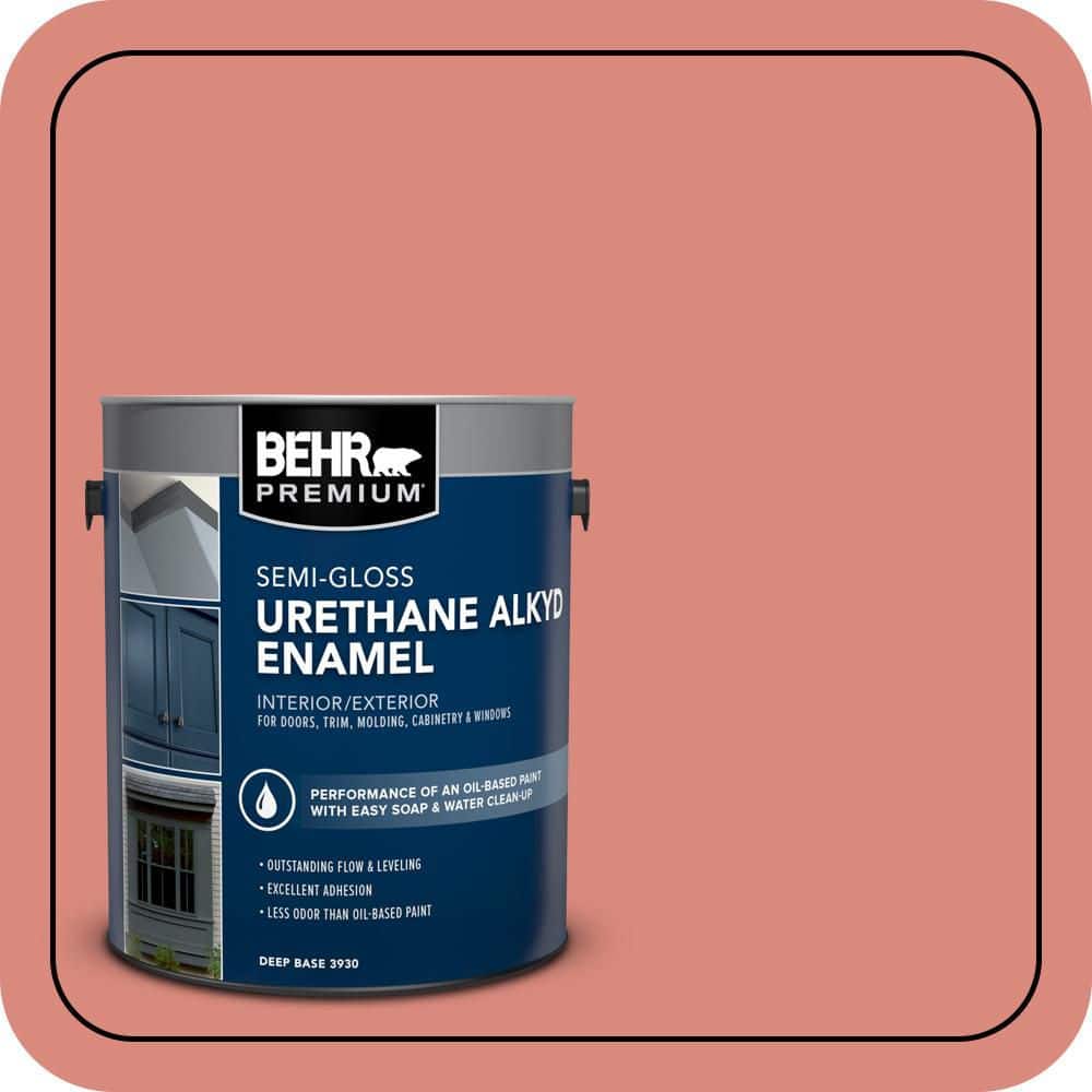 BEHR PREMIUM 1 gal. #M170-5 Indian Sunset Urethane Alkyd Semi-Gloss Enamel Interior/Exterior Paint