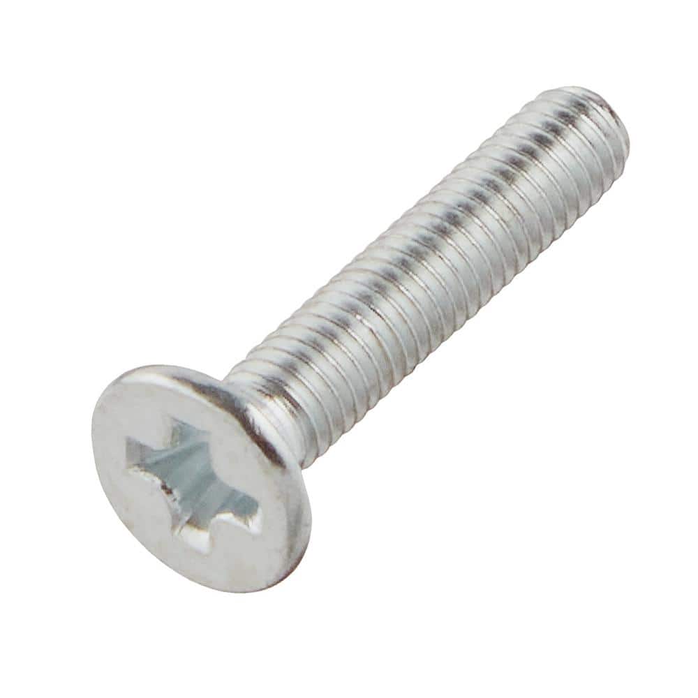 Everbilt M3-0.5 x 16mm Zinc Flat Head Phillips Drive Machine Screw 4-Pieces (1)