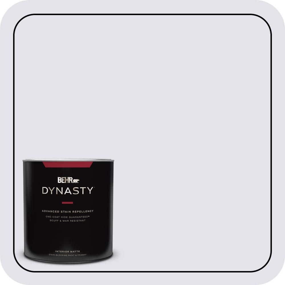 BEHR DYNASTY 1 qt. #PPU16-06 Lilac Mist Matte Interior Stain-Blocking Paint & Primer