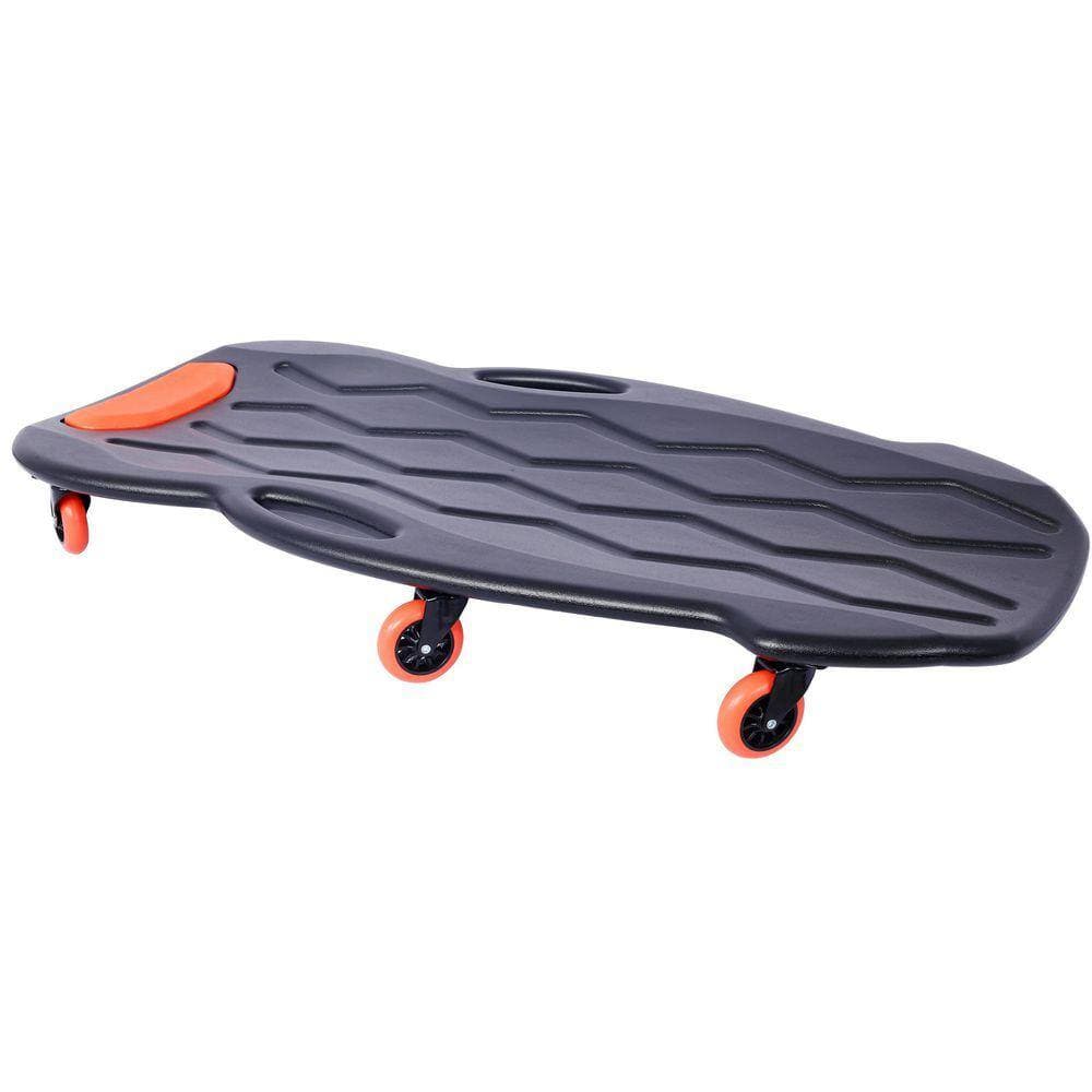 Miscool Ami 42 in. Plastic Creeper with Carrying Bag Blow Molded HDPE Body 330 lbs. Capacity ORANGE Dolly (3)