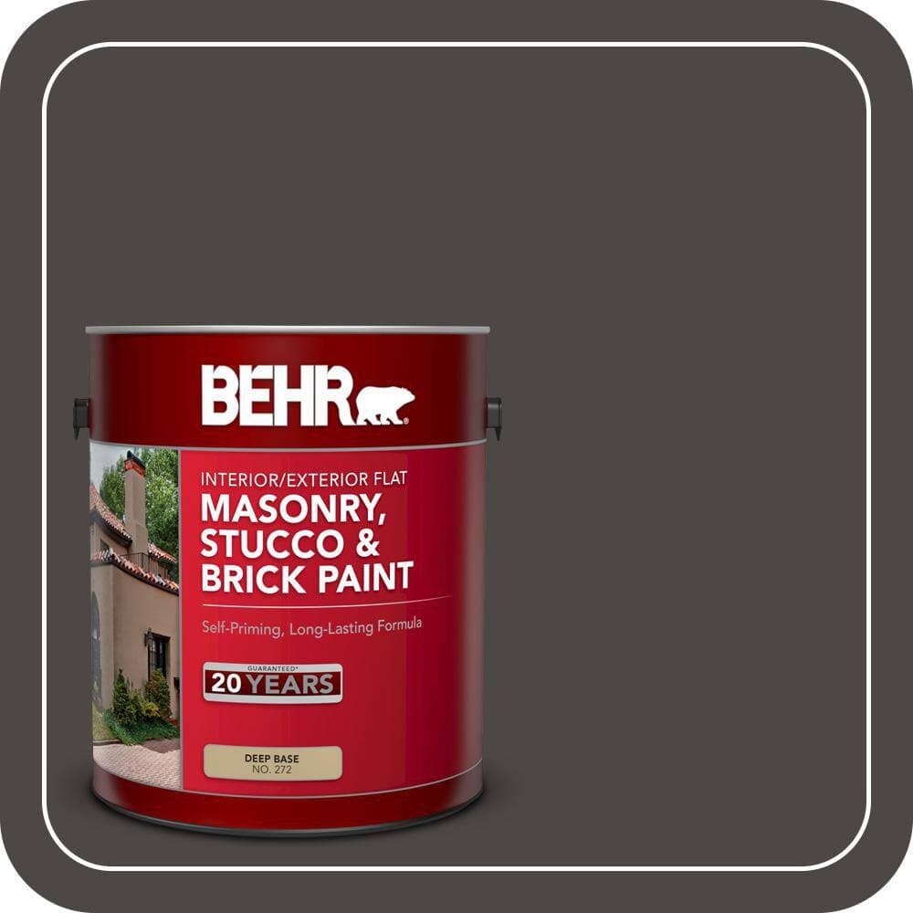 BEHR 1 gal. Home Decorators Collection #HDC-CL-14A Warm Onyx Flat Interior/Exterior Masonry, Stucco and Brick Paint (1)