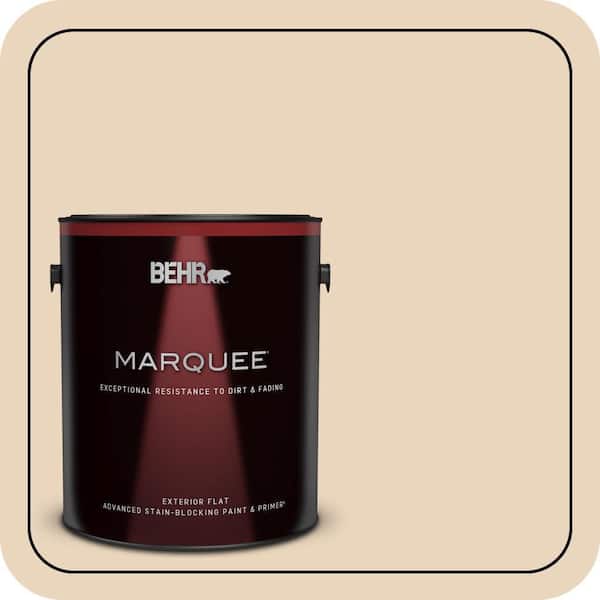 BEHR MARQUEE 1 gal. #N280-2 Writers Parchment Flat Exterior Paint & Primer (2)
