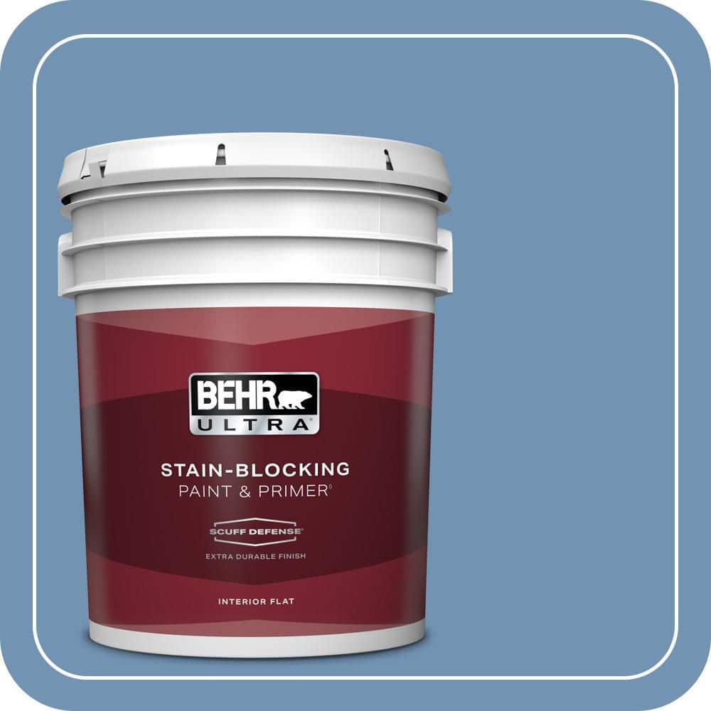 BEHR ULTRA 5 gal. #T13-5 Belladonna Extra Durable Flat Interior Paint & Primer
