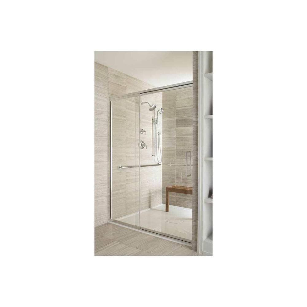 KOHLER Archer 60 in. L x 60 in. W Alcove Shower Pan Base with Center Drain in Ice Grey (3)
