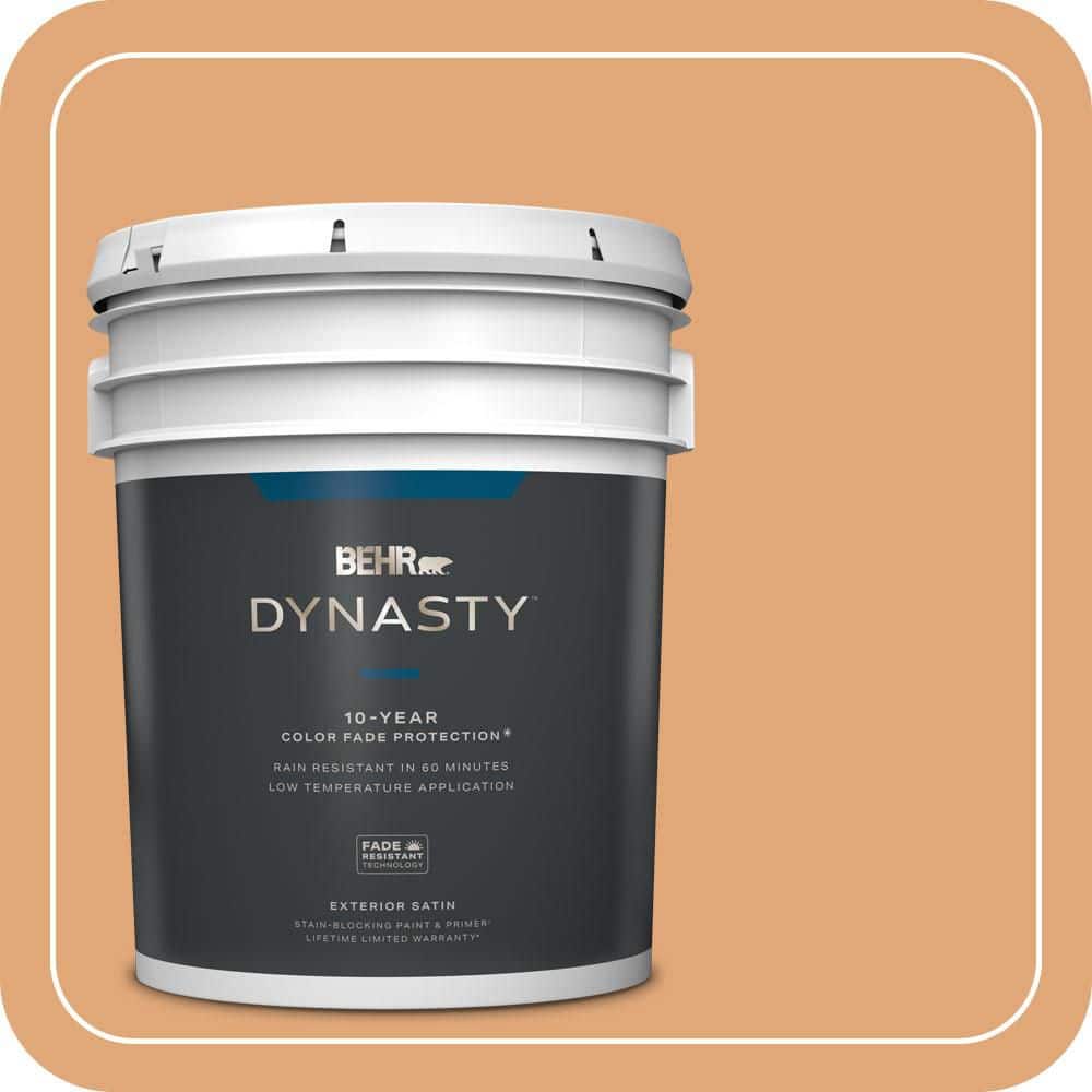 BEHR DYNASTY 5 gal. #MQ4-36 Thai Ice Tea Satin Enamel Exterior Stain-Blocking Paint & Primer