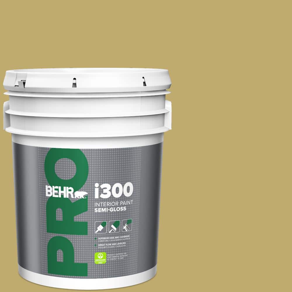BEHR PRO 5 gal. #M310-5 Chilled Wine Semi-Gloss Interior Paint
