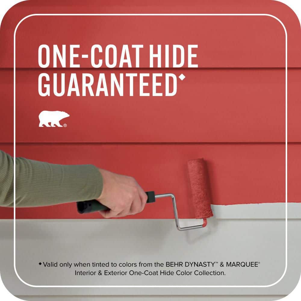 BEHR MARQUEE 1 qt. #P150-7 Flirt Alert Semi-Gloss Enamel Exterior Paint & Primer (3)