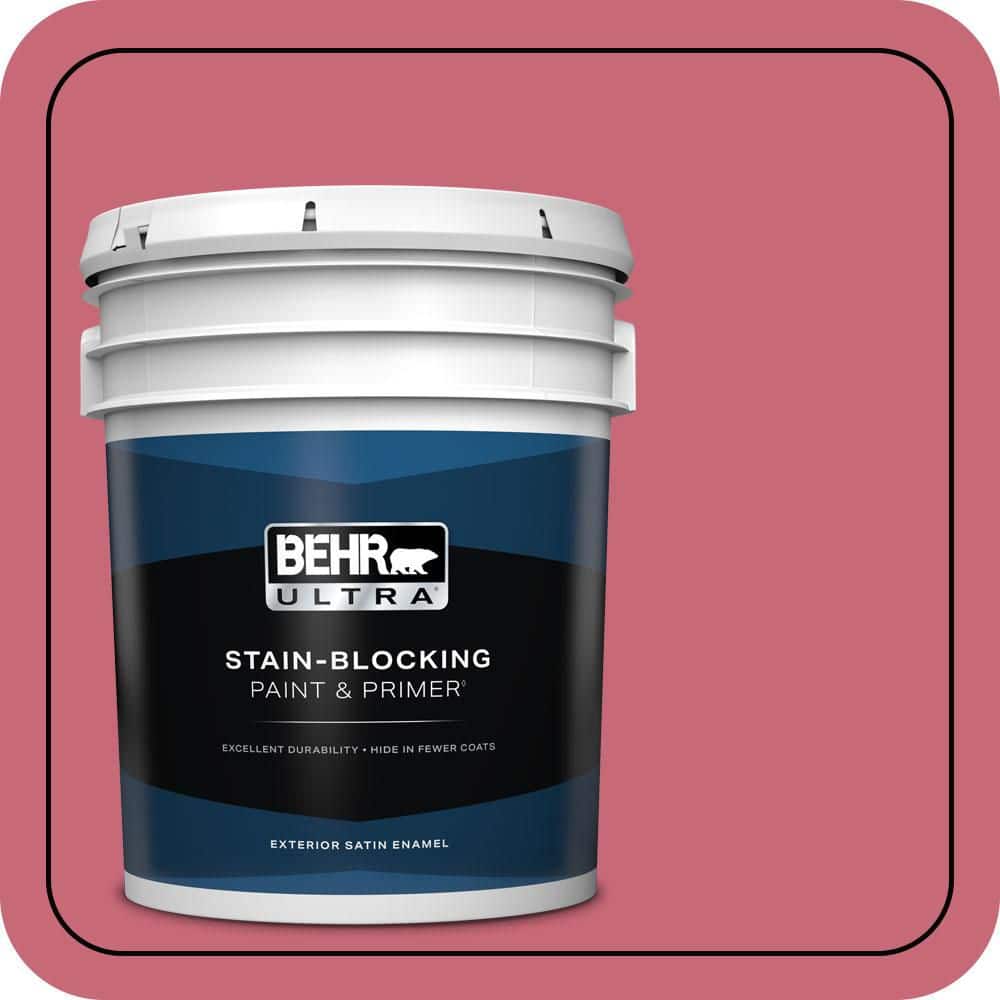 BEHR ULTRA 5 gal. #P140-5 Lovebirds Satin Enamel Exterior Paint & Primer