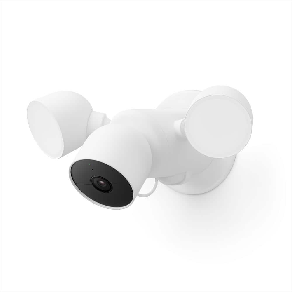 Google Nest Cam with Floodlight - Wired Outdoor Smart Home Security Camera (1)