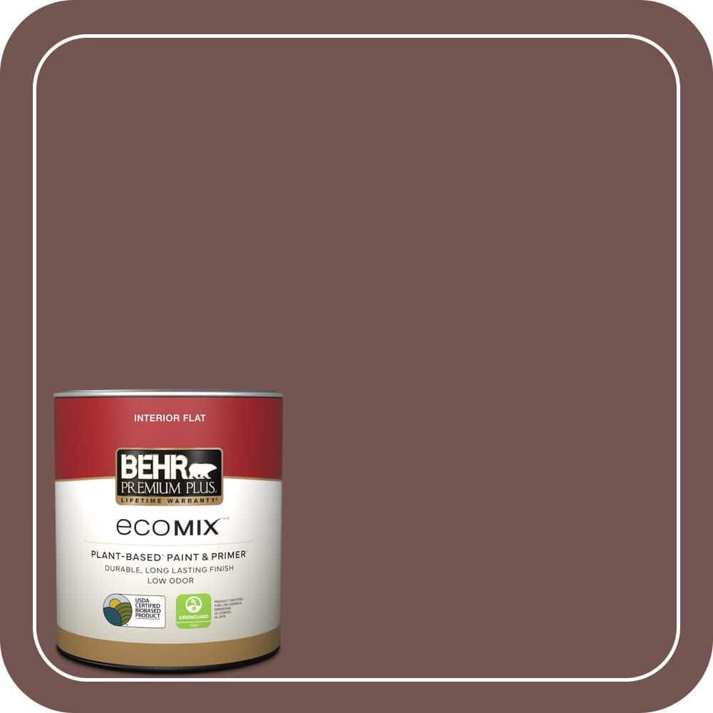 BEHR PREMIUM PLUS 1 qt. #MQ1-53 Rosy Sandstone Flat EcoMix Plant-Based Interior Paint & Primer (1)