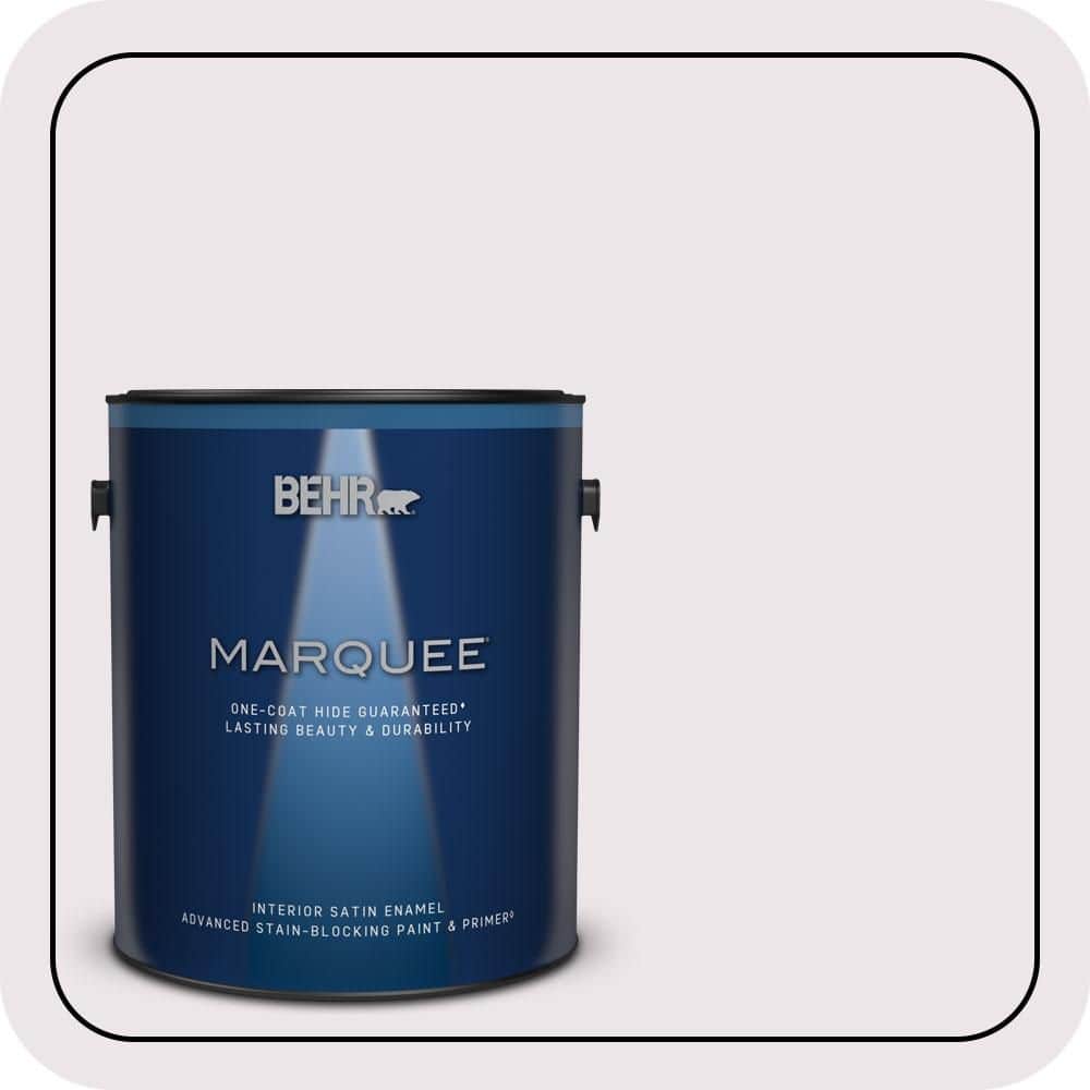 BEHR MARQUEE 1 gal. #670C-1 November Pink Satin Enamel Interior Paint & Primer