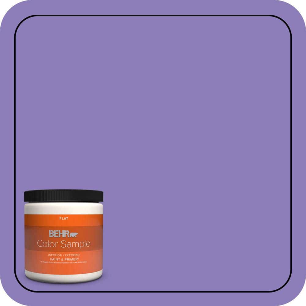 BEHR PREMIUM PLUS 8 oz. #P560-5 Unimaginable Flat Interior/Exterior Paint & Primer Color Sample