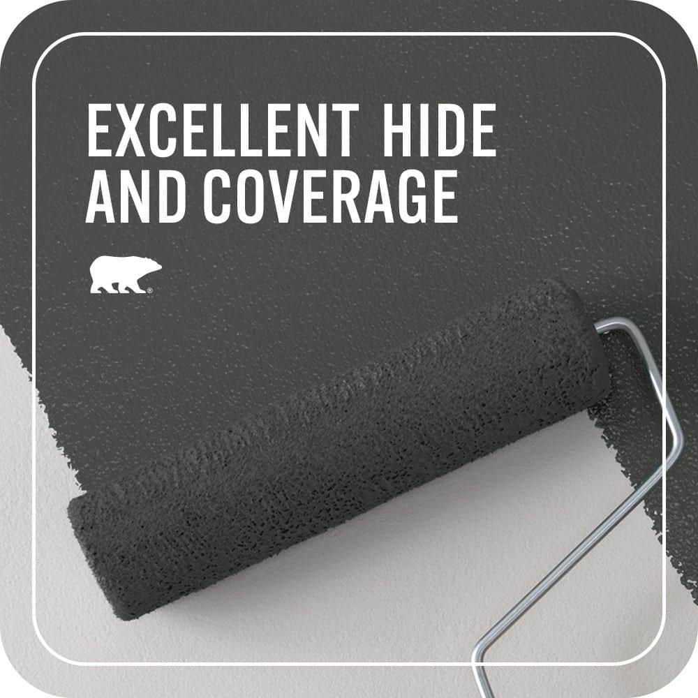 BEHR PREMIUM PLUS #710F-7 Black Swan Enamel & Primer Color Sample (4)
