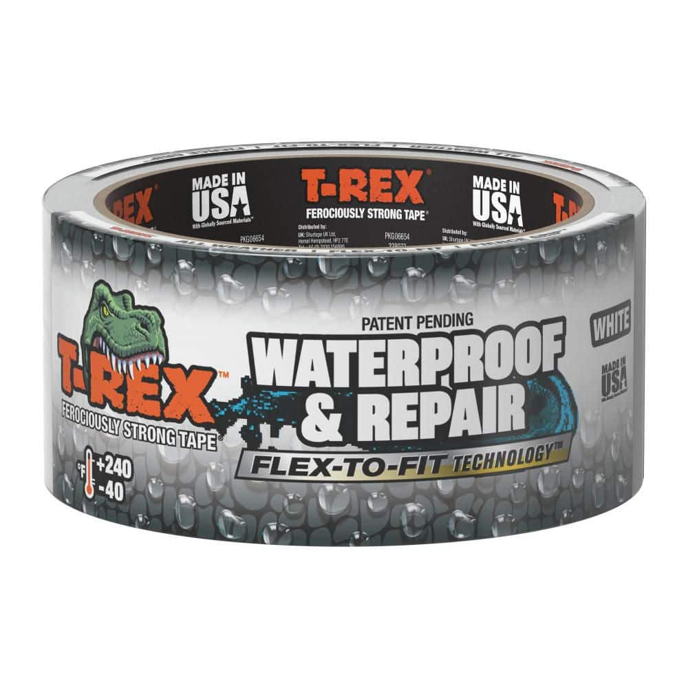 T-REX 1.88 in. x 10 yds. White Waterproofing and Repair Tape