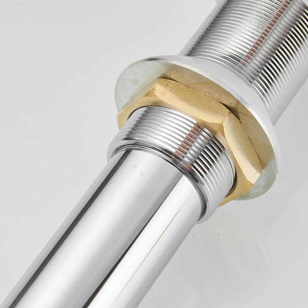 HOMEMYSTIQUE Bathroom Sink Pop-Up Drain without Overflow in Polished Chrome (3)