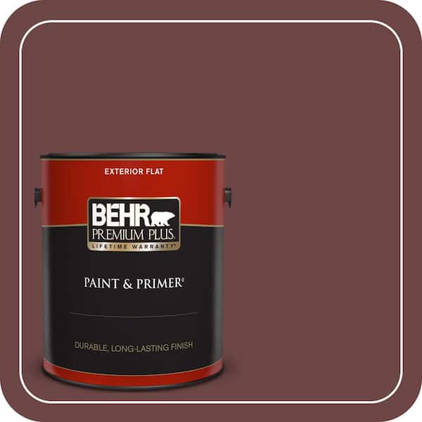 BEHR PREMIUM PLUS 1 gal. #QE-08 Oxford Flat Exterior Paint & Primer (2)