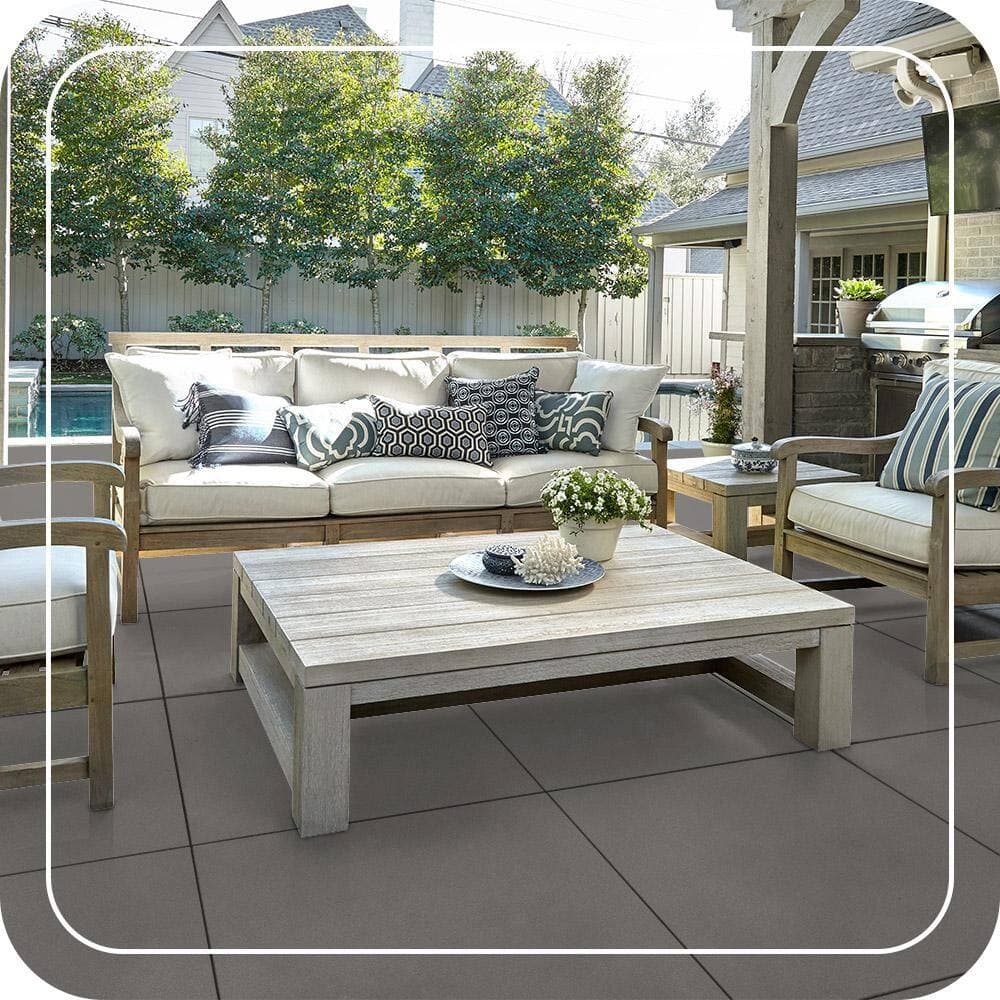 BEHR PREMIUM 5 gal. #BNC-25 Gray Pepper Textured Low-Lustre Enamel Interior/Exterior Porch and Patio Anti-Slip Floor Paint (3)