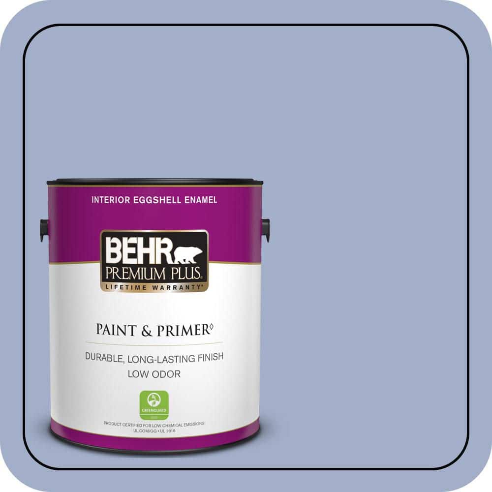 BEHR PREMIUM PLUS 1 gal. #610D-4 Bellflower Eggshell Enamel Low Odor Interior Paint & Primer