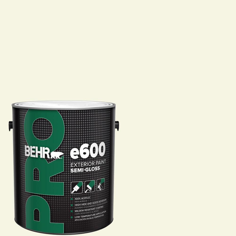 BEHR PRO 1 gal. #GR-W04 Precious Dewdrop Semi-Gloss Exterior Paint