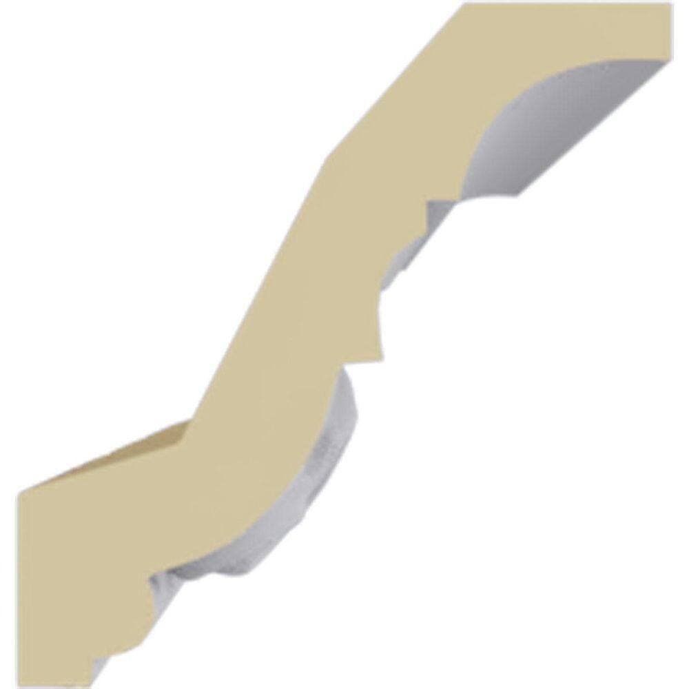 Ekena Millwork 2-3/4 in. x 2-7/8 in. x 94-1/2 in. Polyurethane Caputo Crown Moulding (3)