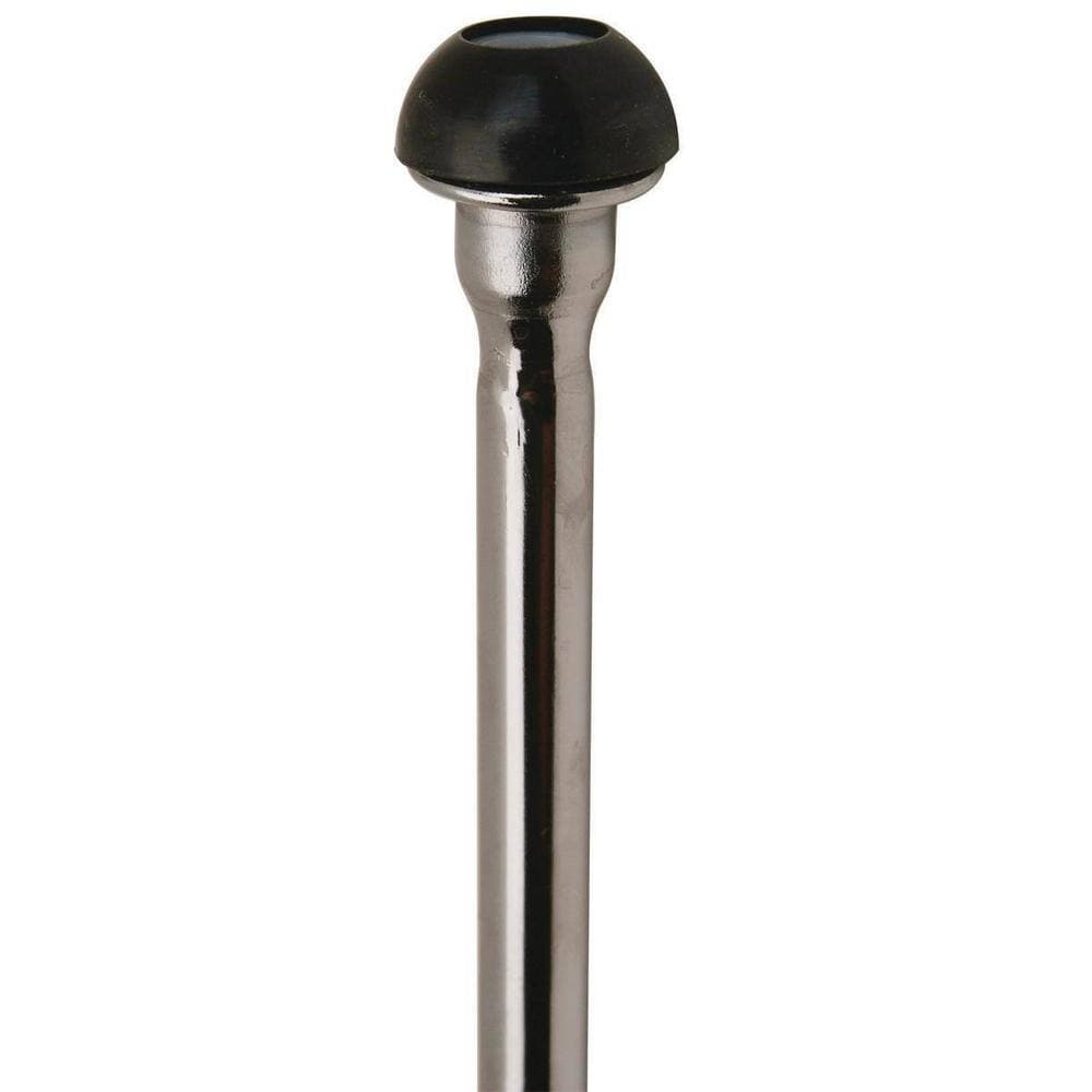 BrassCraft 3/8 in. x 20 in. Copper Toilet Riser with Heavy Duty Rubber Nosepiece in Chrome (2)