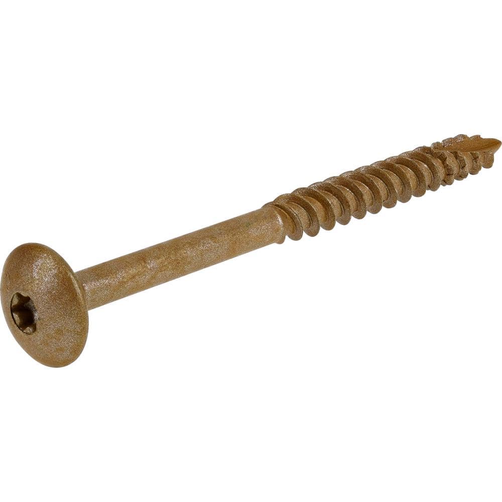 Everbilt 5/16 in. x 4 in. Star Drive Round Head Wood Screw (100-Pack) (2)