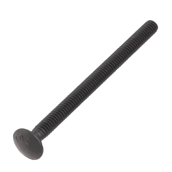 DECKMATE 1/4 in. -20 x 3-1/2 in. Black Deck Exterior Carriage Bolt (2)