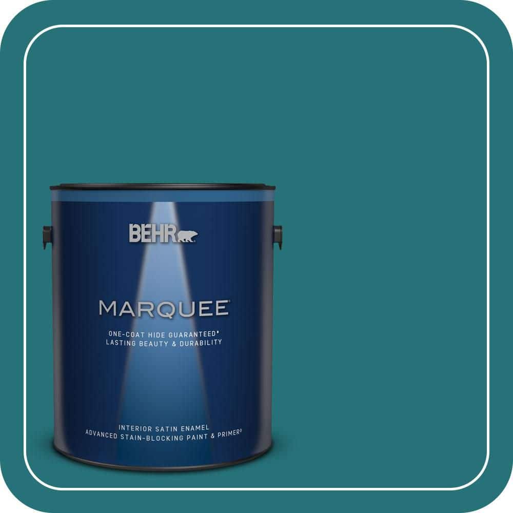 BEHR MARQUEE 1 gal. #520D-7 Mosaic Tile Satin Enamel Interior Paint & Primer