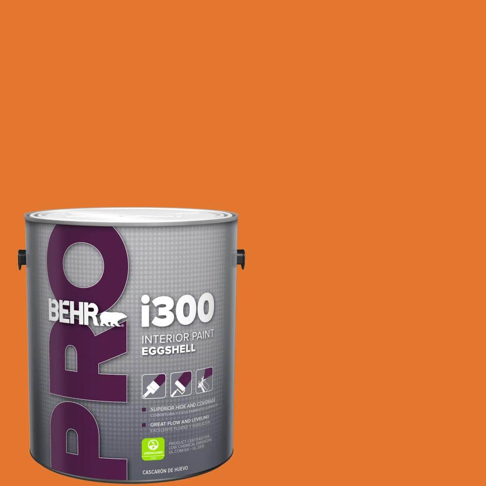BEHR PRO 1 gal. #250B-7 Crushed Orange Eggshell Interior Paint (1)