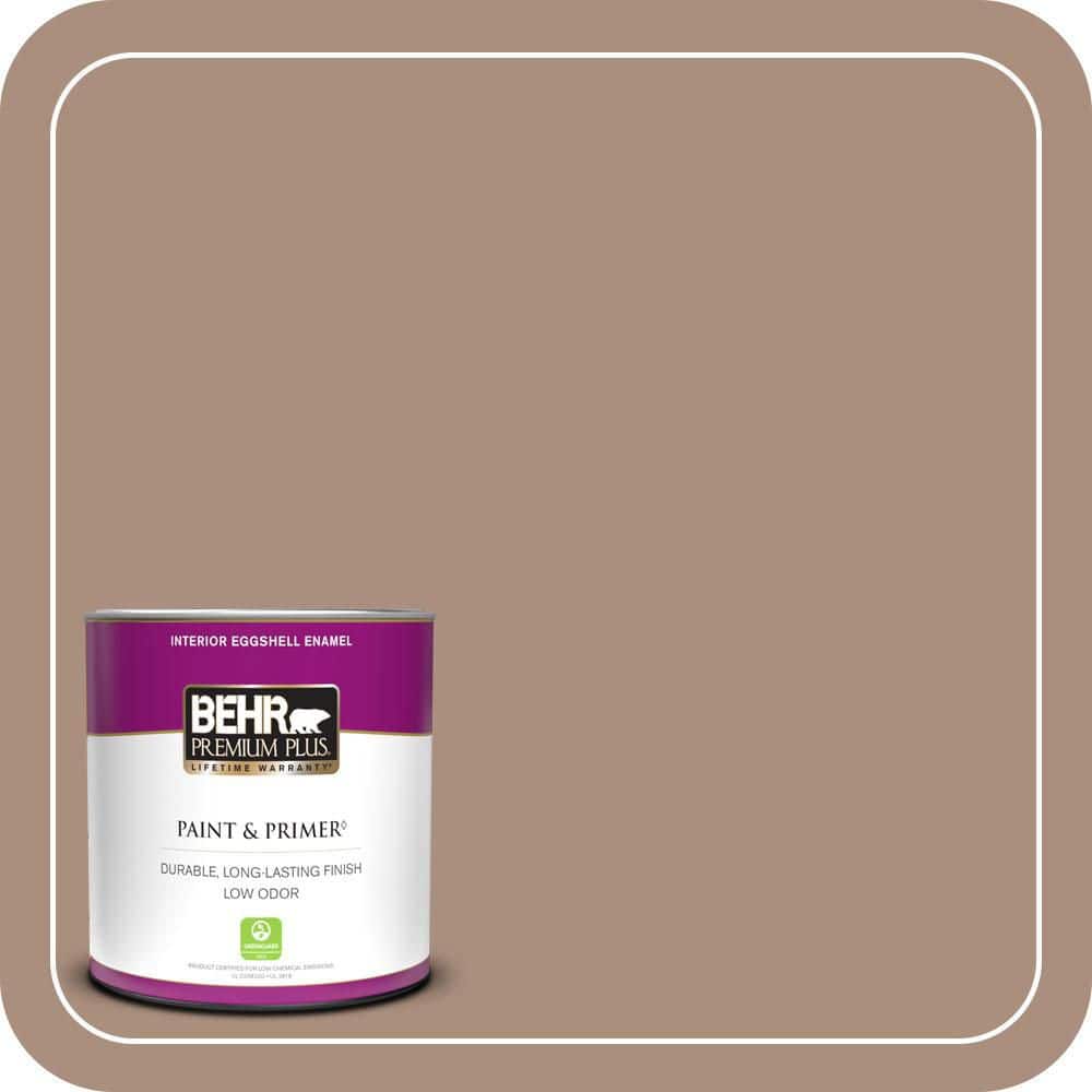 BEHR PREMIUM PLUS #BNC-13 Cozy Cocoa Enamel Interior Stain-Blocking Paint and Primer