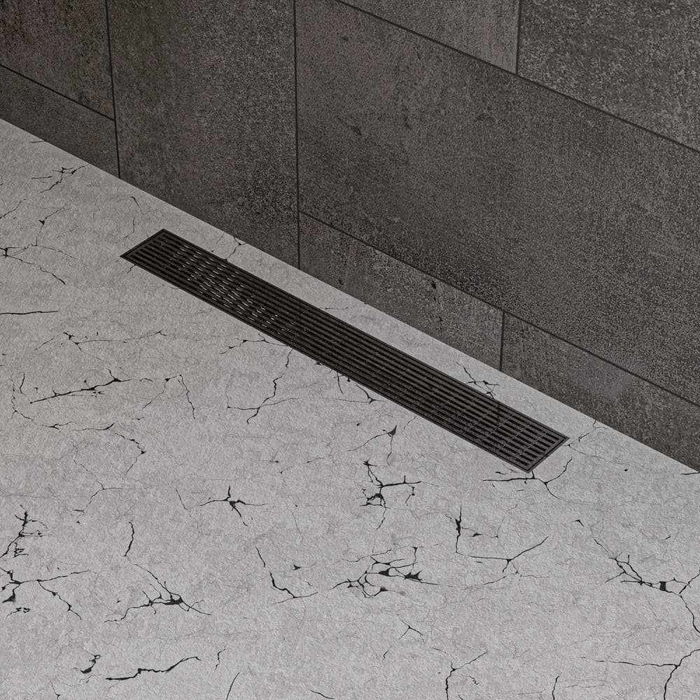 ALFI BRAND 24 in. Linear Shower Drain in Brushed Stainless Steel (1)