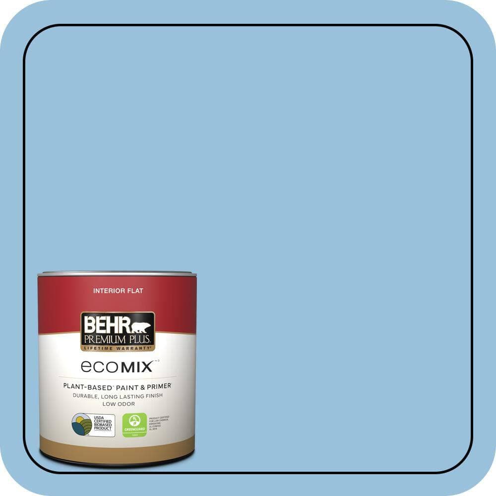 BEHR PREMIUM PLUS #M520-3 Charismatic Sky Flat EcoMix Plant-Based & Primer (1)