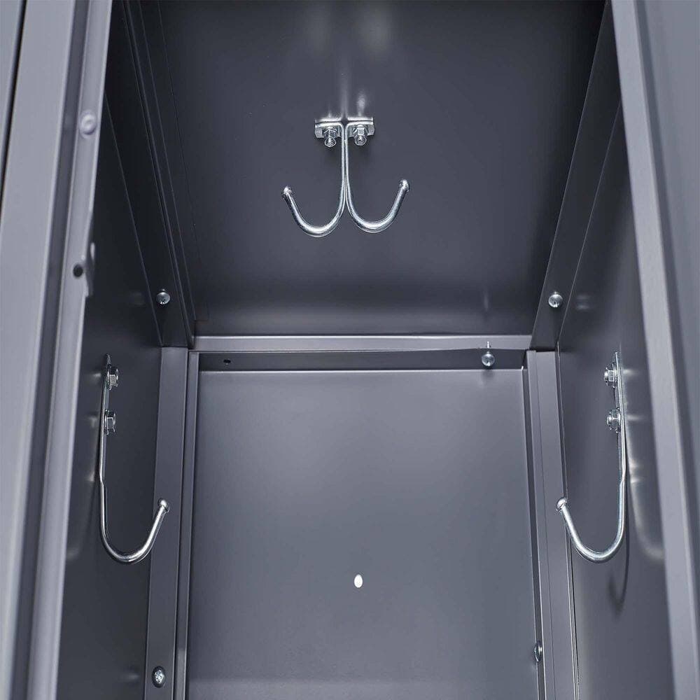Tahanbath 15.75 in. W x 35.43 in. D x 71.97 in. H Gray Metal Lockers Linen Cabinet with Lock (3)