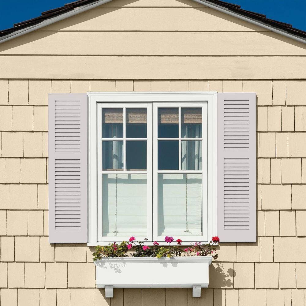 Glidden Premium 1 gal. PPG1003-2 Balanced Satin Exterior Latex Paint (4)
