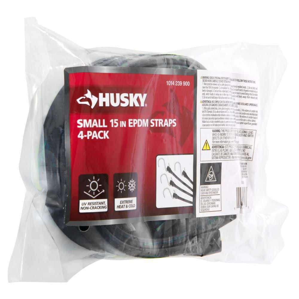 Husky 15 in Heavy Duty EPDM Tarp Strap, 4 Pack (2)