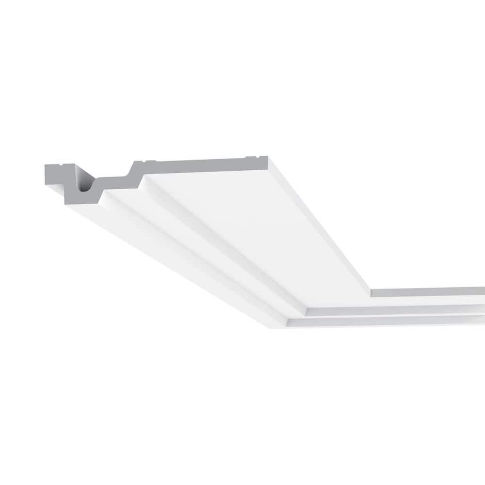 ORAC DECOR 6-1/2 in. x 1-1/8 in. x 78-3/4 in. Primed White Plain Polyurethane Crown Moulding (16-Pack) (1)