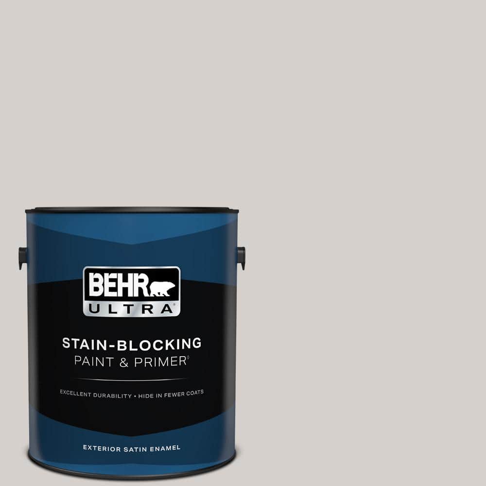 BEHR ULTRA 1 Gal. #N140-1A Soft Lilac Satin Enamel Exterior Paint and Primer