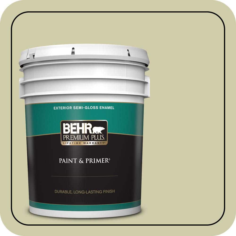 BEHR PREMIUM PLUS 5 gal. #S340-3 Hybrid Semi-Gloss Enamel Exterior Paint & Primer