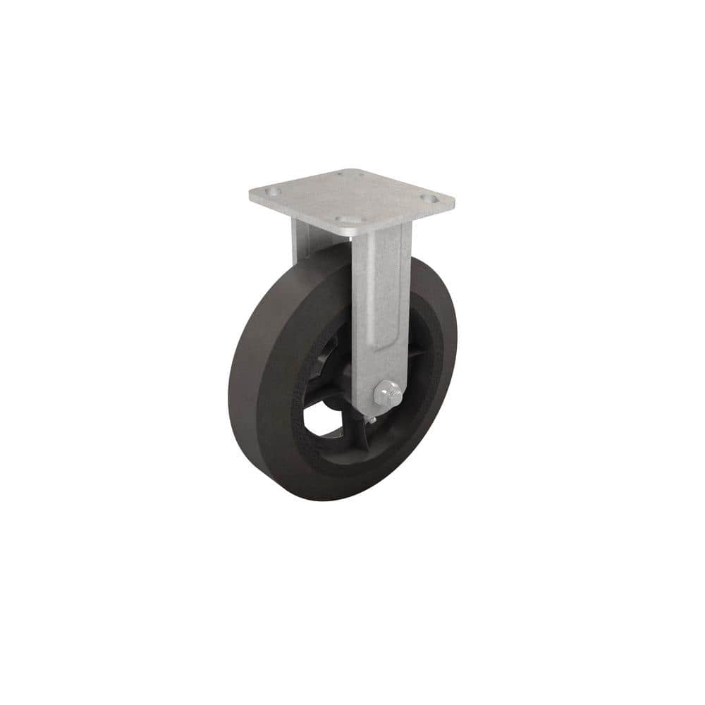 Bon Tool 8 in. Solid Rubber Rigid Caster for Mortar Buggy