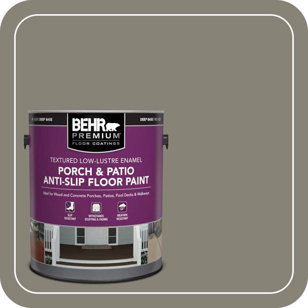 BEHR PREMIUM 1 gal. #SC-144 Gray Seas Textured Low-Lustre Enamel Interior/Exterior Porch and Patio Anti-Slip Floor Paint (1)