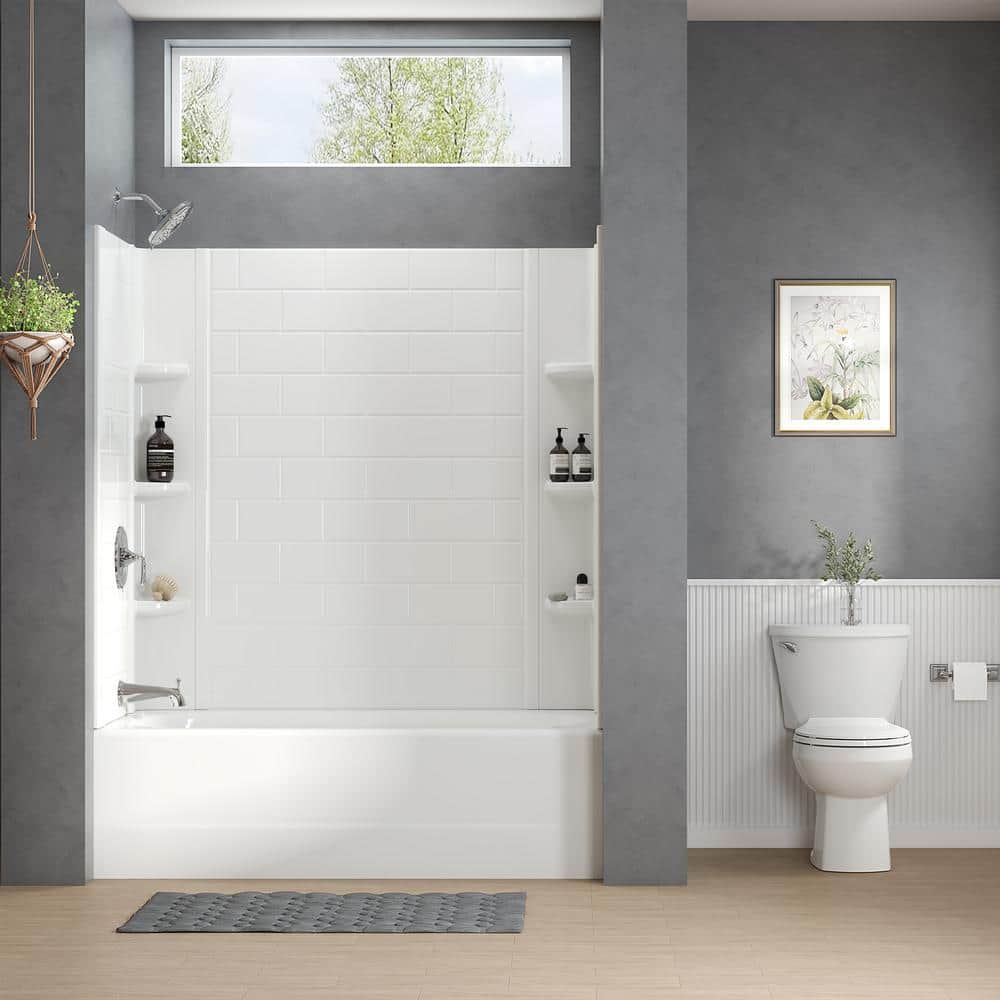 American Standard Princeton PRO 60 in. W x 60 in. H 3 Piece Acrylic Tub in White (1)