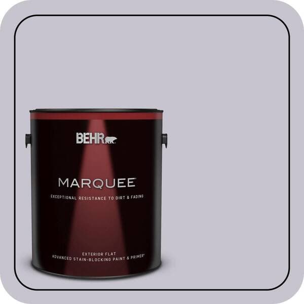BEHR MARQUEE 1 gal. #N560-1 Posture and Pose Flat Exterior Paint & Primer (2)