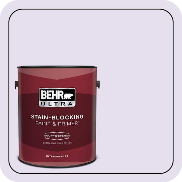 BEHR ULTRA 1 gal. #P560-1 Blissful Extra Durable Flat Interior Paint & Primer (2)